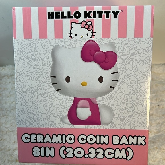Sanrio Hello Kitty Ceramic Coin Bank Kidcore Retro Y2K 90’s Seated - Picture 13 of 13